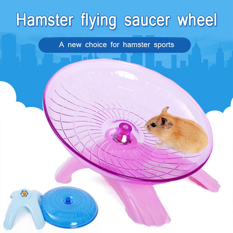 1 Uds hámster platillo volante rueda de ejercicio hámster ratón corriendo disco juguete jaula accesorios para mascotas Juguetes Para rata