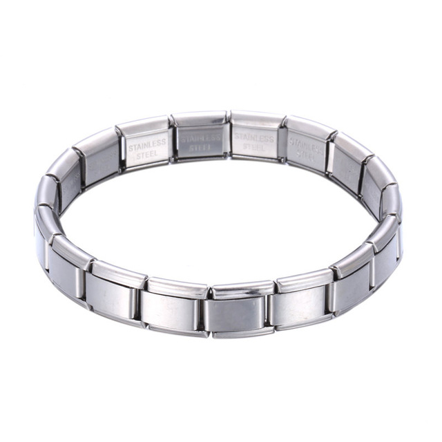 Viking Bracelet Women's Stainless Steel Bracelet Men's Glamour Steel Bracelet Is 9mm Wide, 175mm Long And Weighs 15ggift: Silver Plated