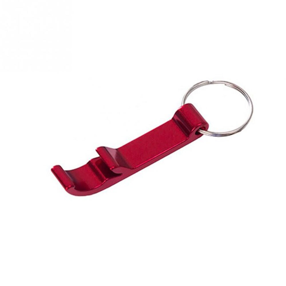 Mini Bottle Opener Key Ring Chain Keyring Keychain Metal Beer Bar Tool Cool Beer Opener Keychain Can Opener Claw abridor de lata: Red