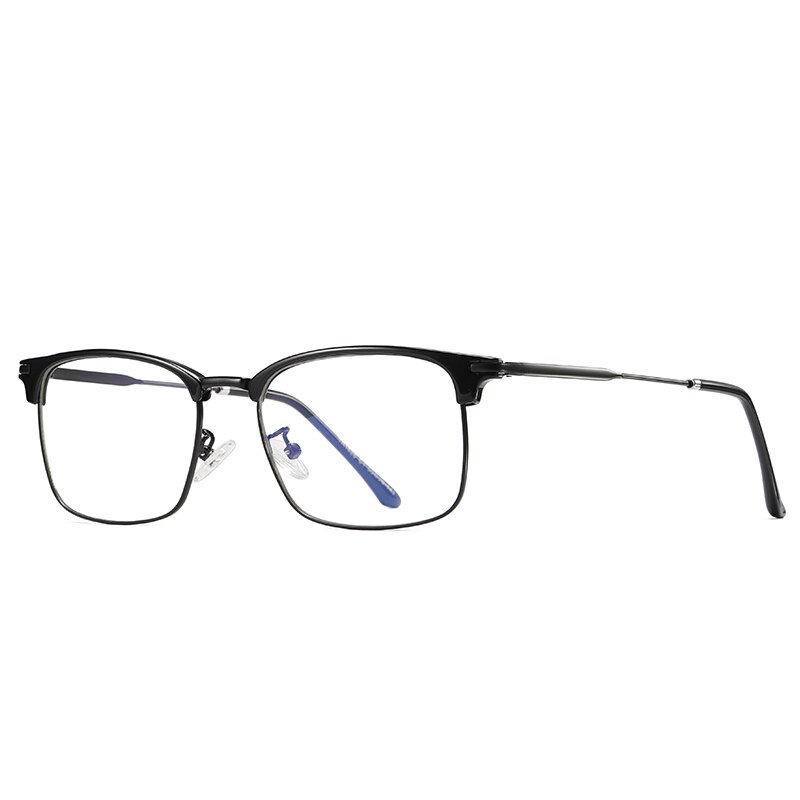 Blue Light Filter Glasses Anti Radiation Plain Eyeglasses Square Frames High Clear Lenses Anti Blue Ray Computer Spectacles 005: C2