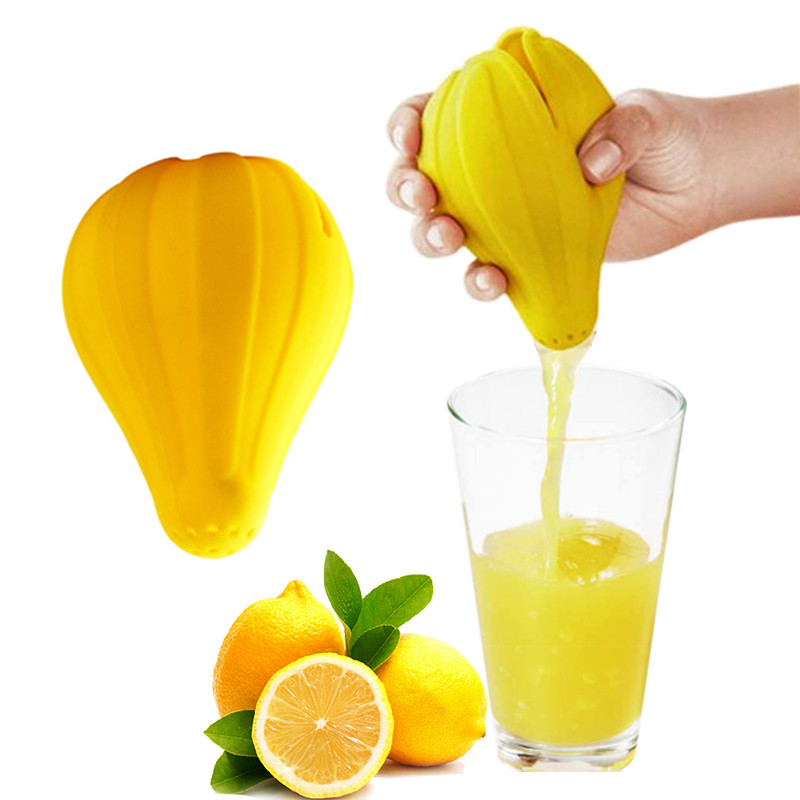 1Pc Citruspers Siliconen Hand Handleiding Handige Fruit Oranje Citruspers Citrus Juicer