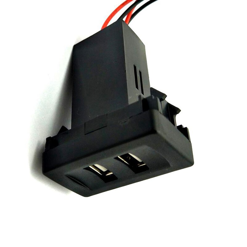 Universele Dual Usb Car Charger 12V ~ 24V Naar 5V/2.1A 2-Poort Voertuig Auto omvormer Converter Voor Vw Volkswagen T4 Modellen