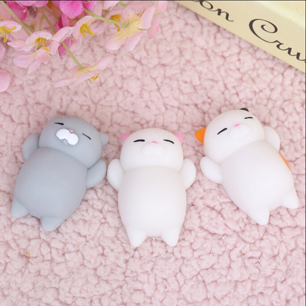 Mochi-gato blando para apretar, juguetes para niños y adultos, Kawaii, para aliviar el estrés, funda de teléfono, correas,
