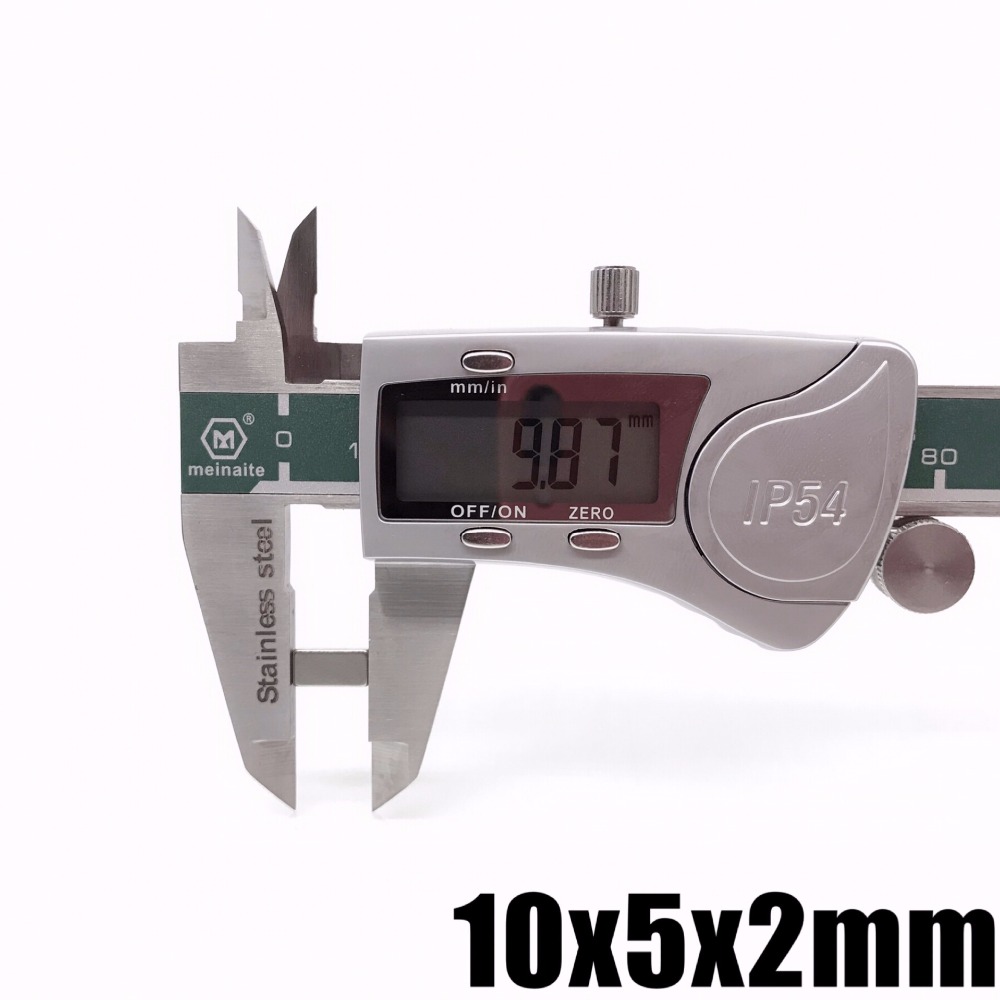 20/50/100/200 teile/los N35 Rechteckigen magneten f 10x5x2mm Super Starke neodym Magnet 10*5*2mm NdFeB Magnet 10mm x 5mm x 2mm