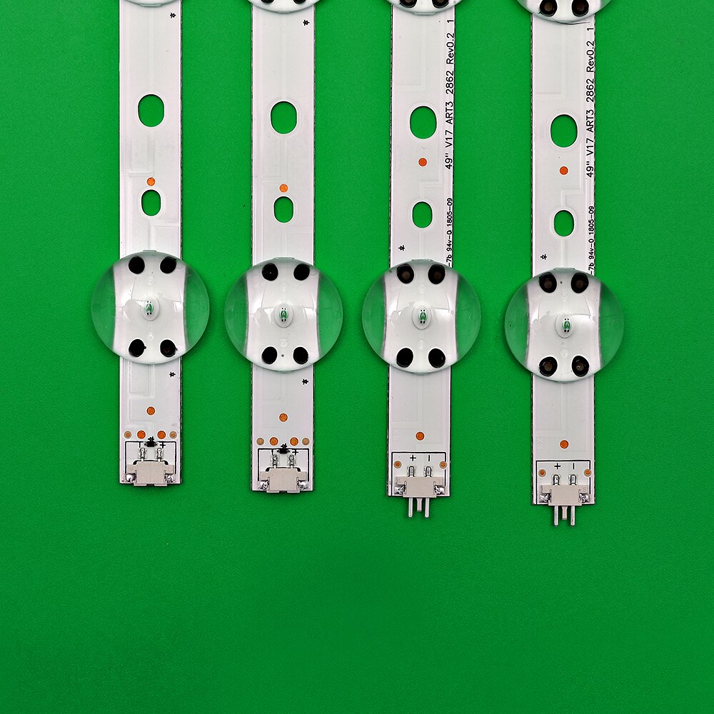 Neue Bausatz 4 Stck LED streifen Für LG 49UV340C 49UJ6565 49UJ670V 49 V17 Kunst3 2862 2863 6916L-2862A 6916L-2863A V1749L1