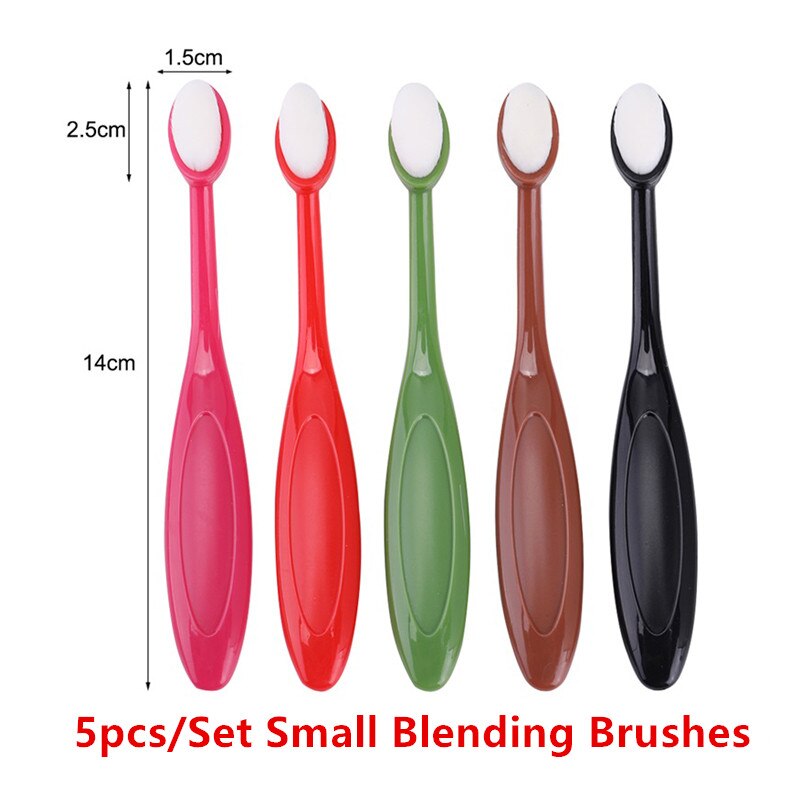 5/10Pcs Colorful Ink Brush Smooth Blending Brushes Drawing Painting Flat Brushes Kit for Diy Scrapbooking Cards Making Ink Tools: Only 5pcs Brushes 2