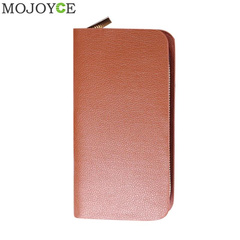 Men Business Zipper Wallet Male PU Leather Clutch Coin Purse Long ID Card Holder Card Bag Gentale Man Bag