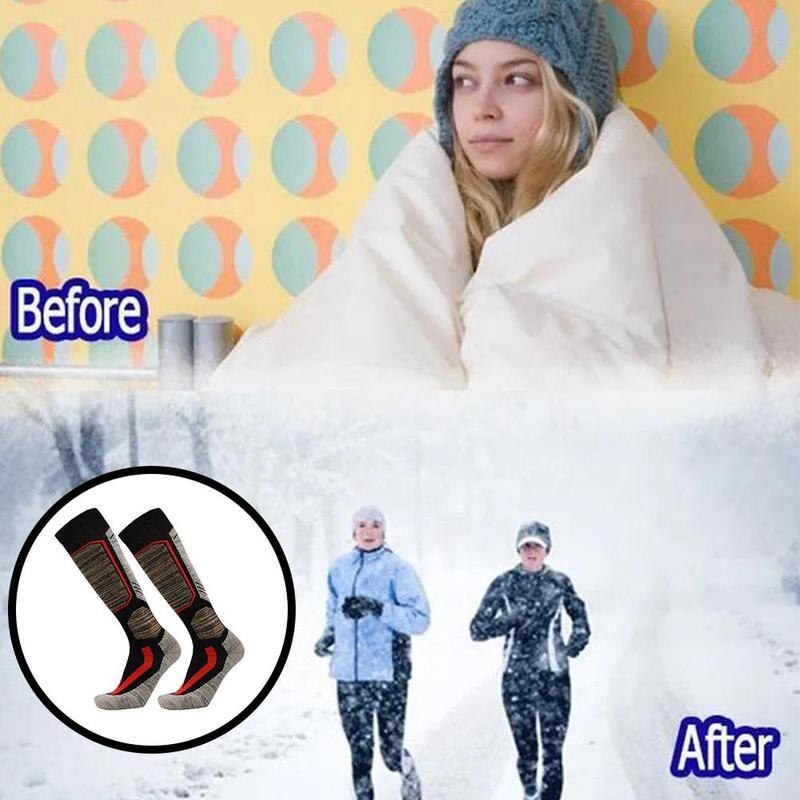 Dikkere winter skisokken heren dames outdoor warme sokken katoen snowboarden thermosokken wandelen skiën sport dikker s  z1 r 5