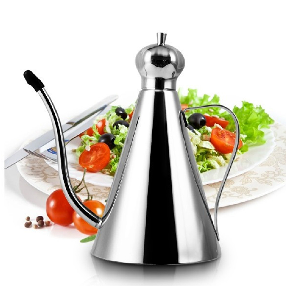 Stainless Steel Oil Bottle Kitchen Storage Container Multi Use Vinegar Dispenser Gravy Bolt Kitchen Accessories