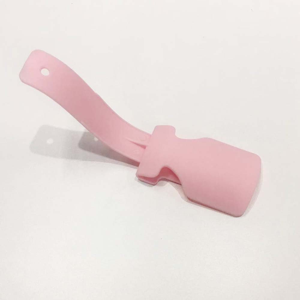 1 st lata skor levererar flerfärgade plastskor horn flexibla sko lyftare skor tillbehör praktiska: Rosa