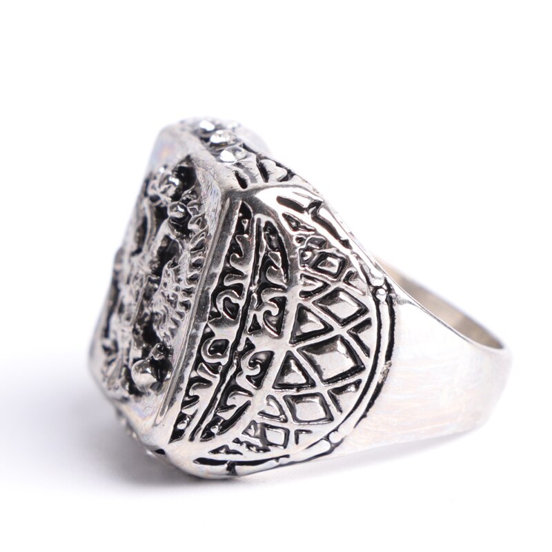 Klassieke Russische Rijk Dubbele Adelaar Ringen Punk Stijl Roestvrij Stalen Ring Sieraden Big Size 7-14 Voor Mannen party