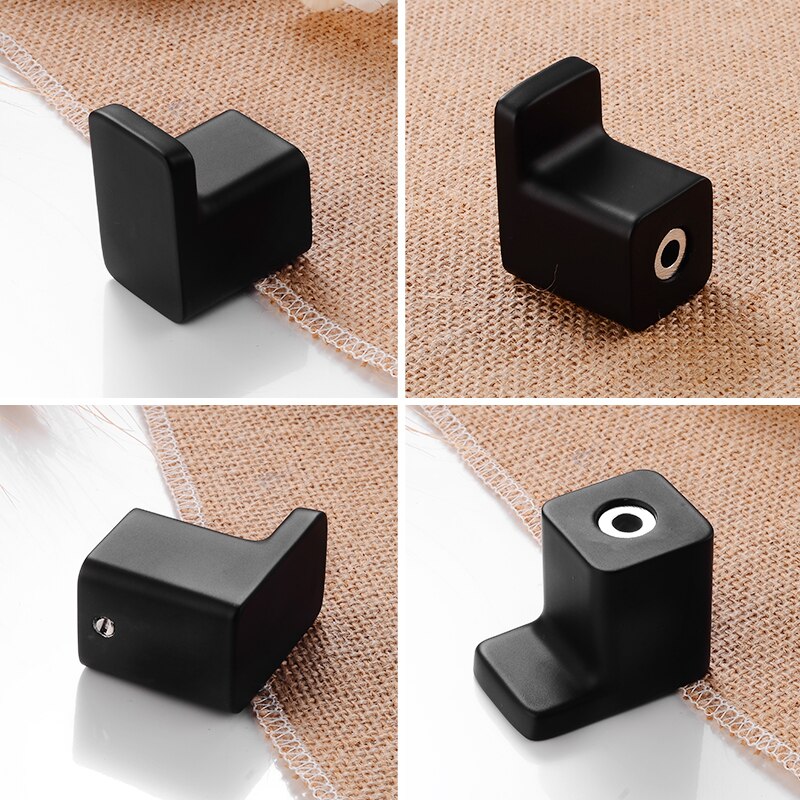 Kappekrok rustfritt stål baderomskrok svarte kroker for oppheng av håndklær veske lue kleskrok vegghenger maskinvare for bad