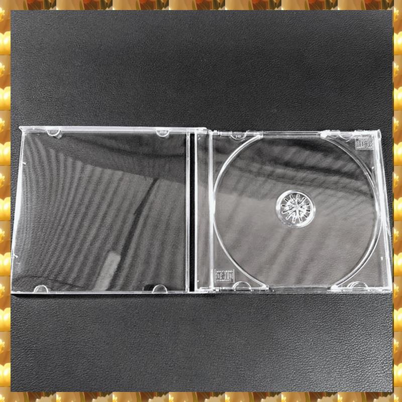 Electronexus-Transparente Kunststoff-CD-/DVD-Hülle, einteiliger Disc-Aufbewahrungsorganisator, Albumbox für Medienschutz, transparentes Kunststoff