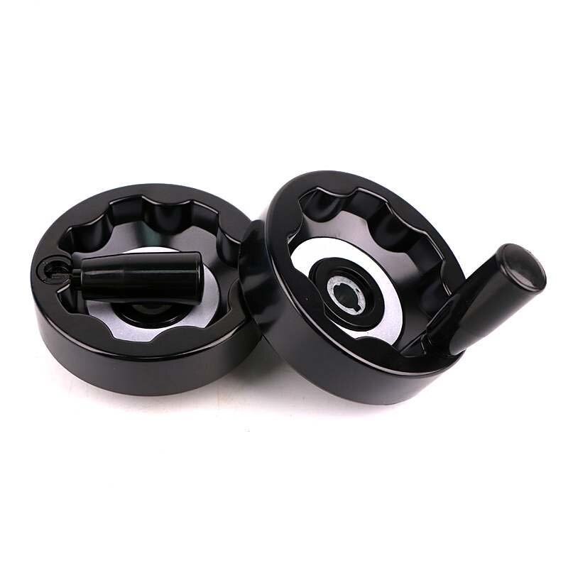 Volantino in plastica 10-20cm fresatrice per tornio pieghevole in lega tutto'interno del volantino con impugnatura rotante accessori per macchine