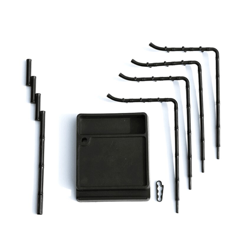 Multifunctional Brush Holder 24 Hanger Calligraphy Brush Holder Traditional Painting Writing Organic Plastic Brush Rack