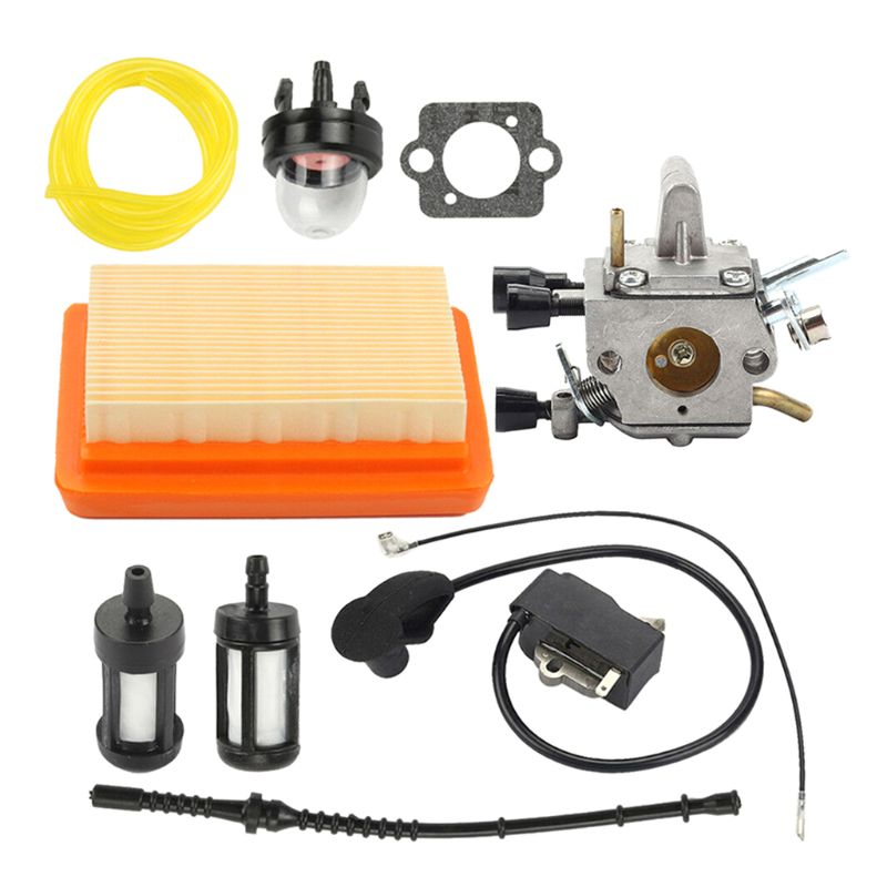 Voor Stihl FS120 FS200 FS250 FS250R FS350 Trimmer Bosmaaiers Carburateur Kit 203F: Default Title