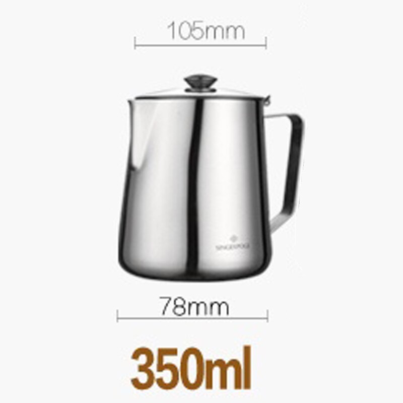 Stainless steel espresso pot, milk foam pot, barista, coffee pot, exquisite milk technology, espresso milk foam po: Light Grey