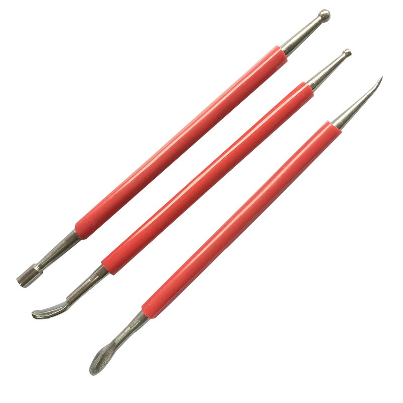 Modelleergereedschap roestvrij staal keramiek aardewerk polymeerklei gereedschap leer mes punt pen hobbygereedschap