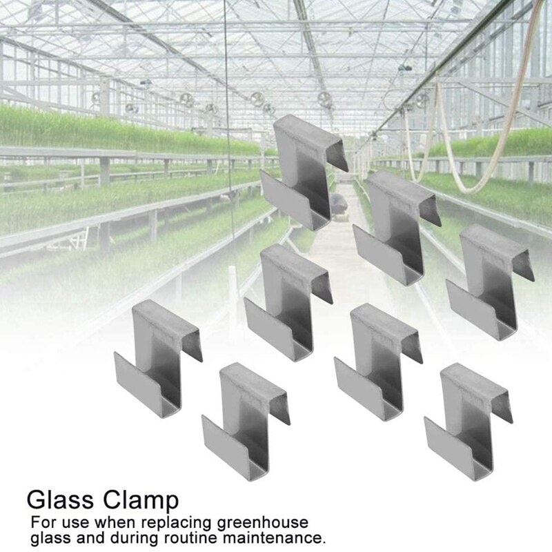25 stk rustfrit stål z-lap type drivhusglas clips have forsynings clips