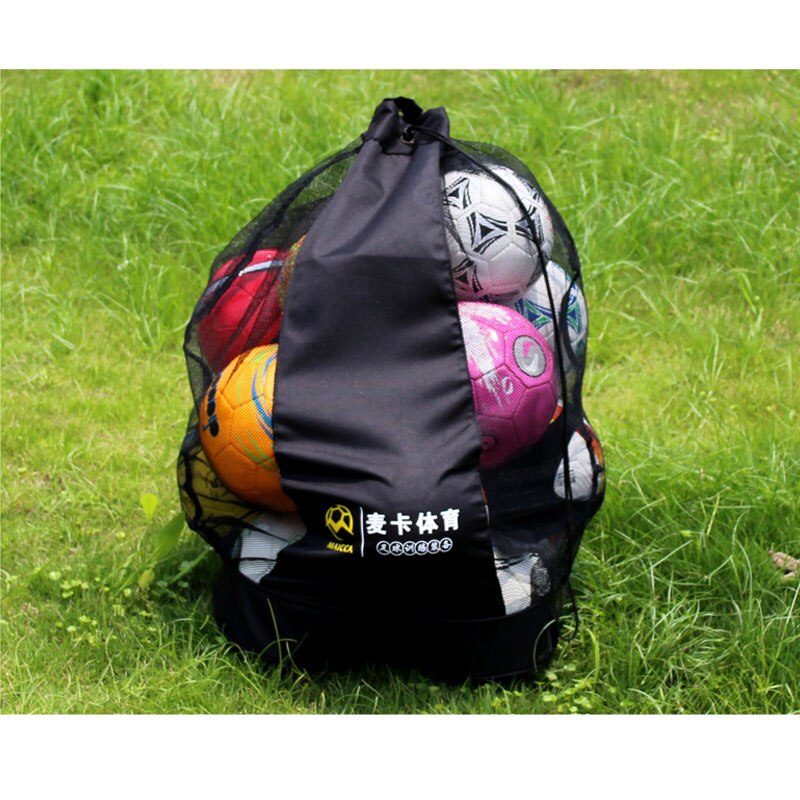 MAICCA Tragbare FußBall bälle tasche Super große für Basketball Volleyball Handball Rucksack Sport Ausbildung durchführung Netz taschen