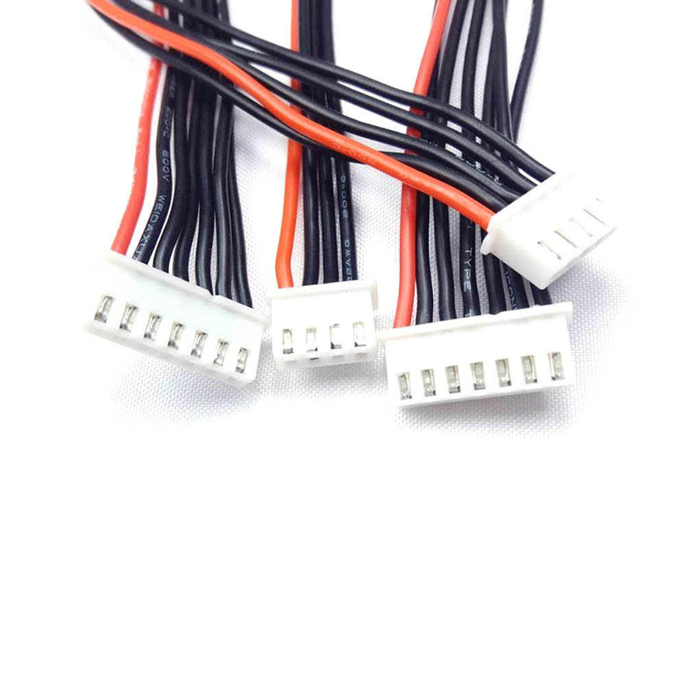 22AWG 1s 2s 3s 4s 5s 6s 7s 8s cargador de equilibrio de batería cables de enchufe macho y hembra cables de extensión cable conector equilibrador