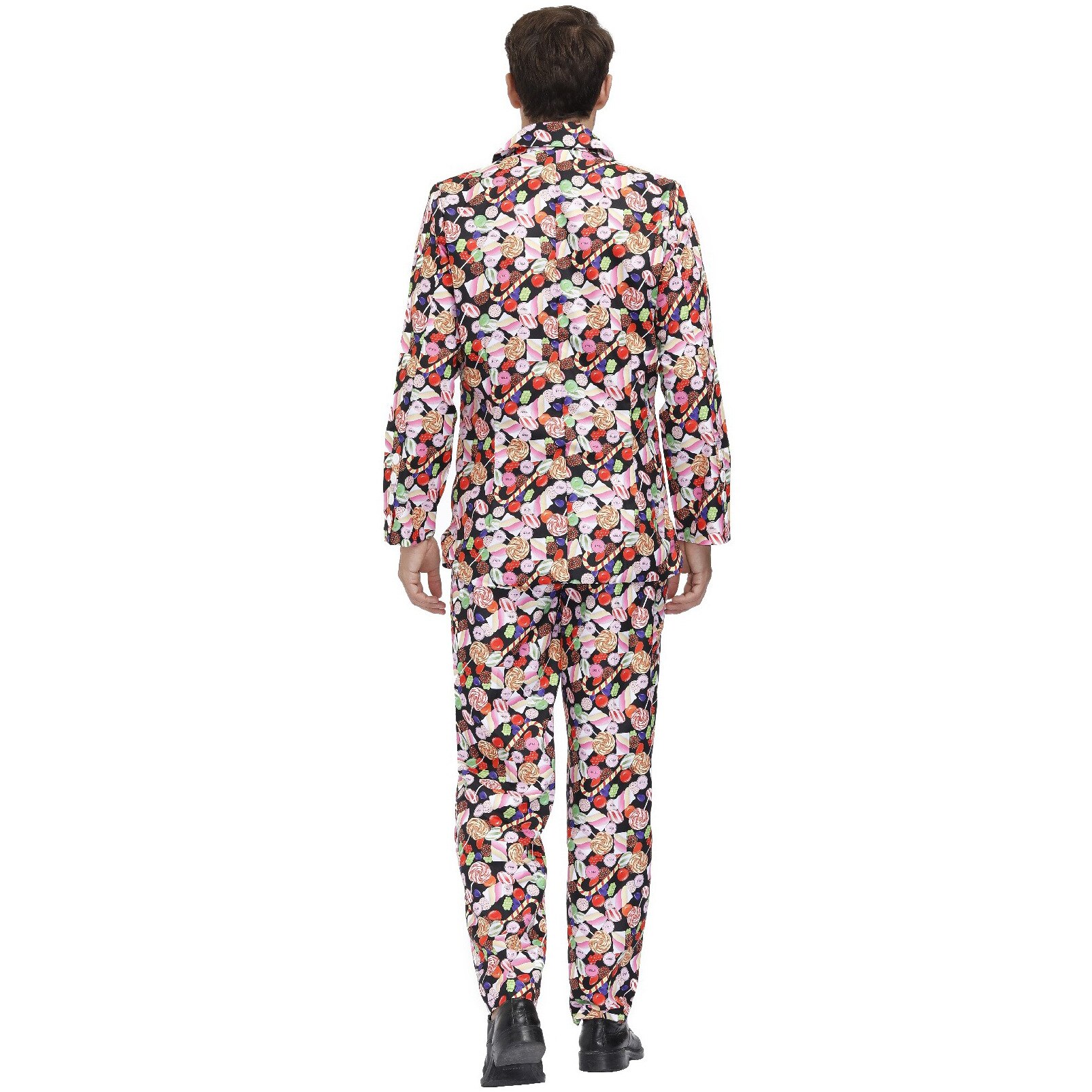 Men's Cool Party Suit-Candy Adult Halloween Costume