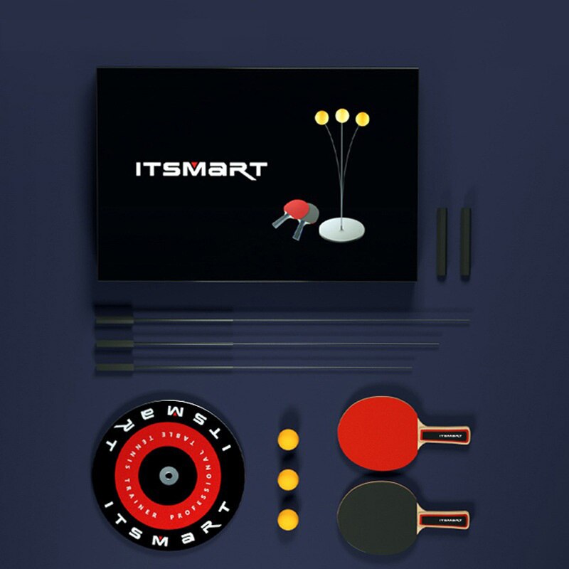 ITSMART Table Tennis Training Device Indoor Single Training Set Table Tennis Training Equipment Home Table Tennis Set