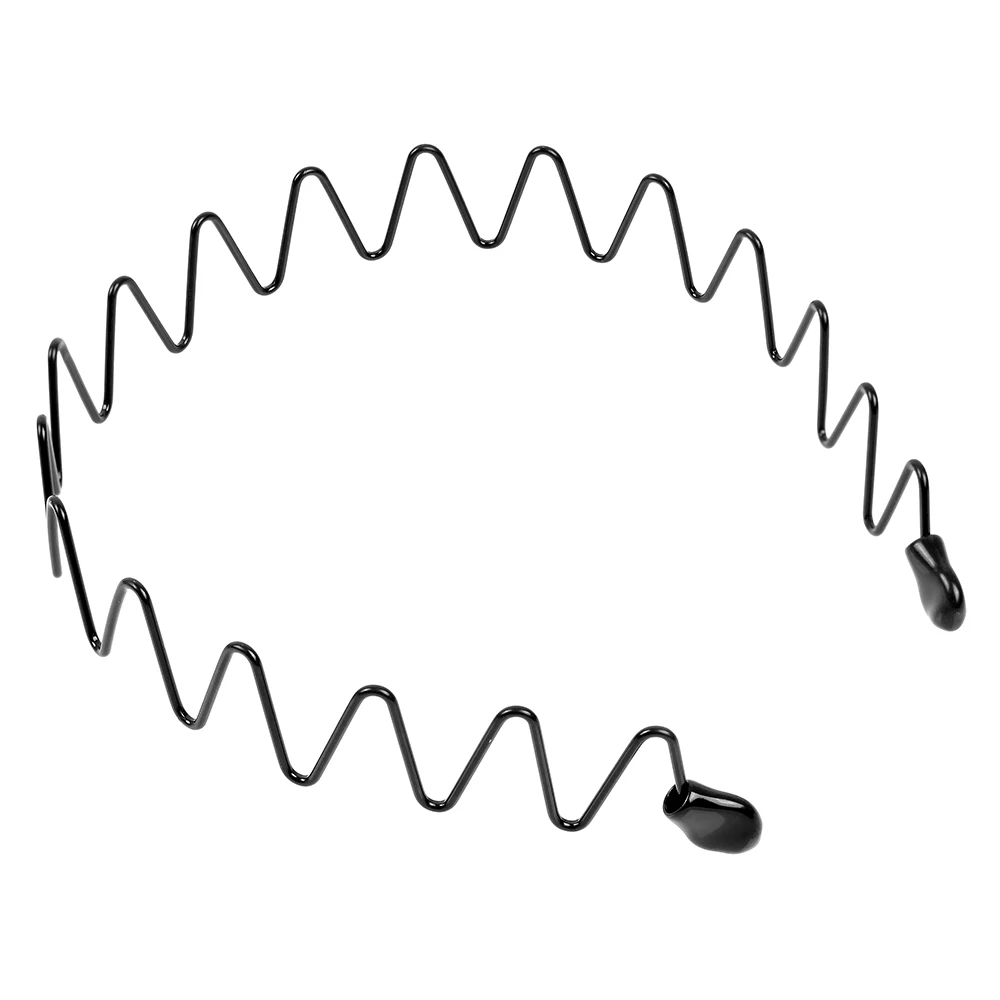 Unisex Black Wave Haarband Heren Dames Mode Golvend Haar Hoofd Hoepel Band Sport Hoofdband Haarband Hoofddeksels Haaraccessoires: Rood