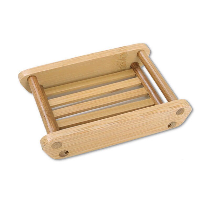 Natural Wooden Soap Dish Wood Soap Tray Holder Storage Soap Rack Plate Box Container For Bath Shower Plate Bathroom: 02