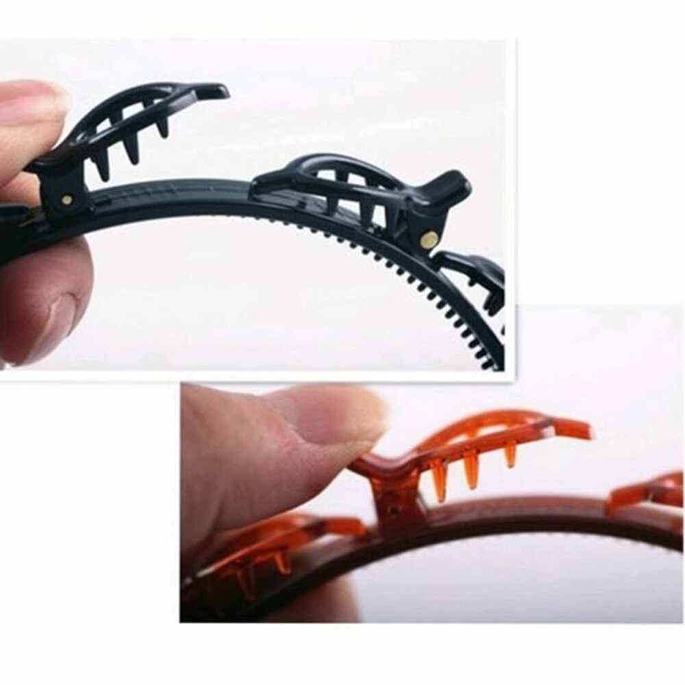 Double Layer Hari Band Twist Plait Clip Front Hair Clips Hairpin Headband Beauty Tool Hair Accessories