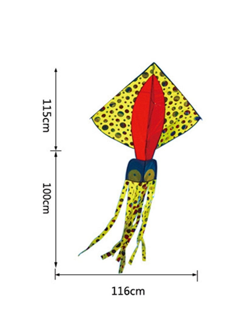 Octopus Kite - Soft Inflatable Marine Animal Kite for Kids & Adults - Polyester Outdoor Toy