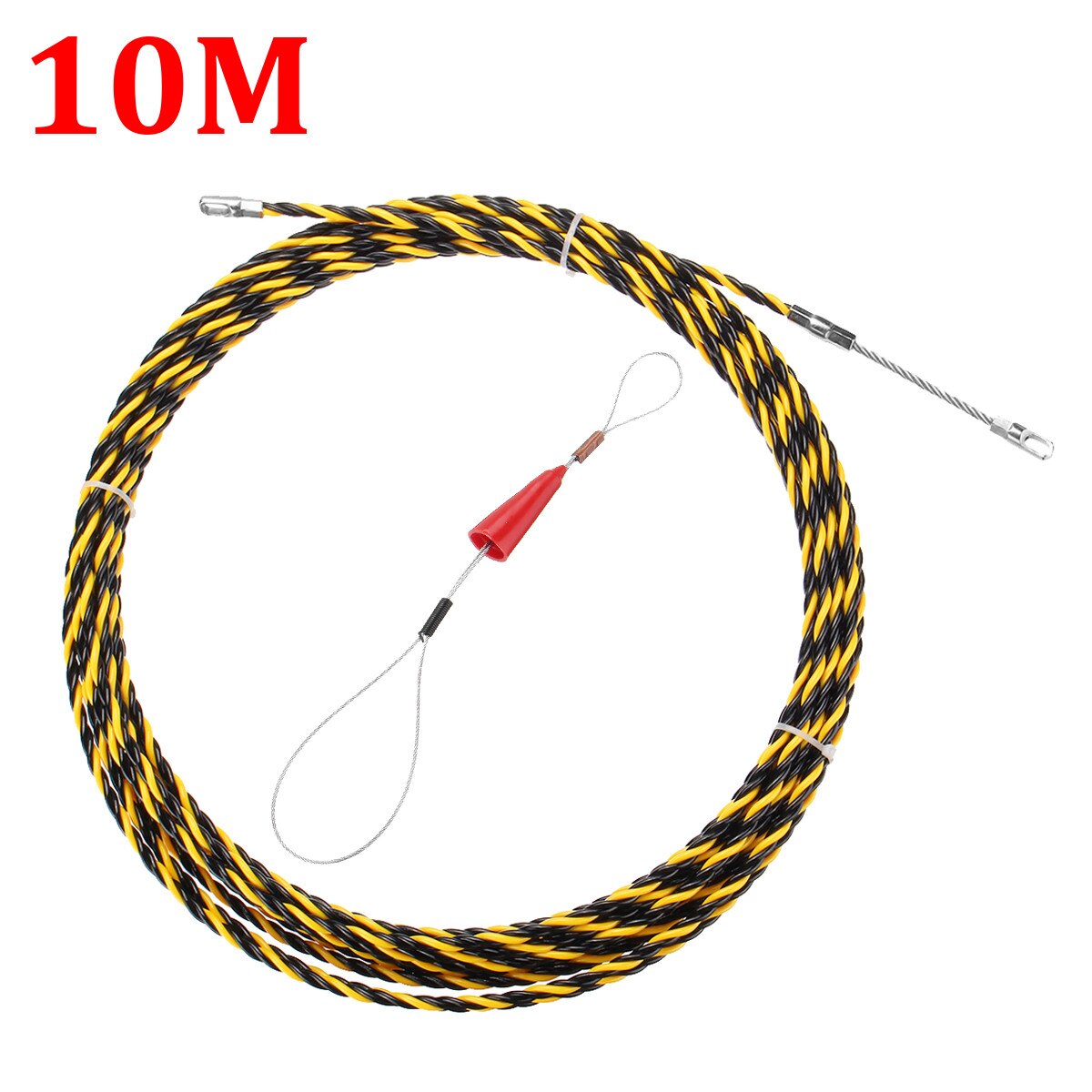 5mm Durable Guide Threading Device Fiberglass Electric Wire Cable Push Pullers Duct Snake Rodder Fish Tape Wire 5m to 30m Length: 10M