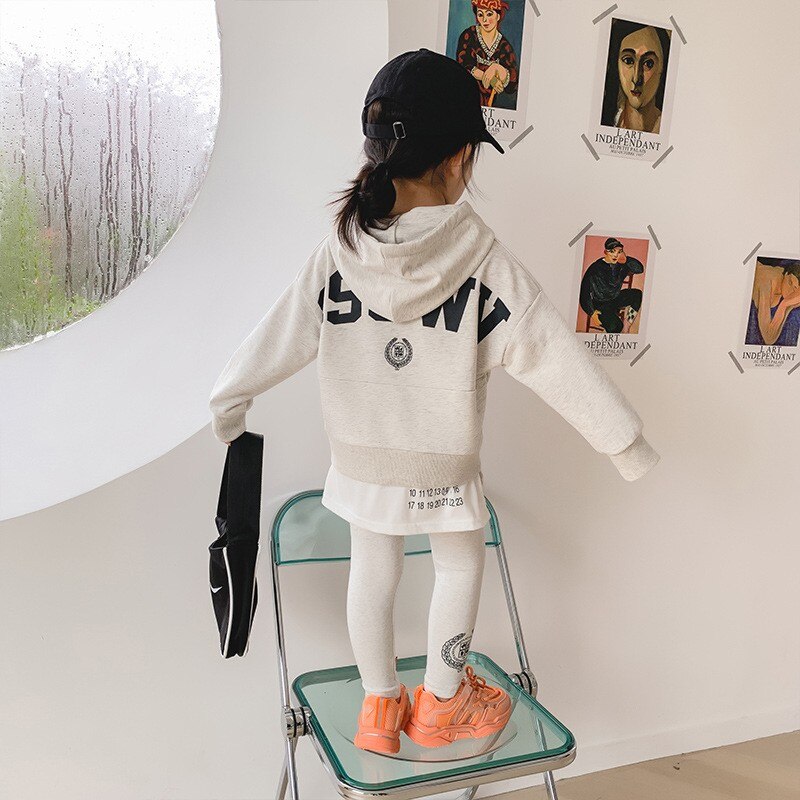 Ouder-Kind Moeder En Vrouwen Super Lente En Herfst Pak Herfst Netto Rode Trui Leggings Twee stuk Pak