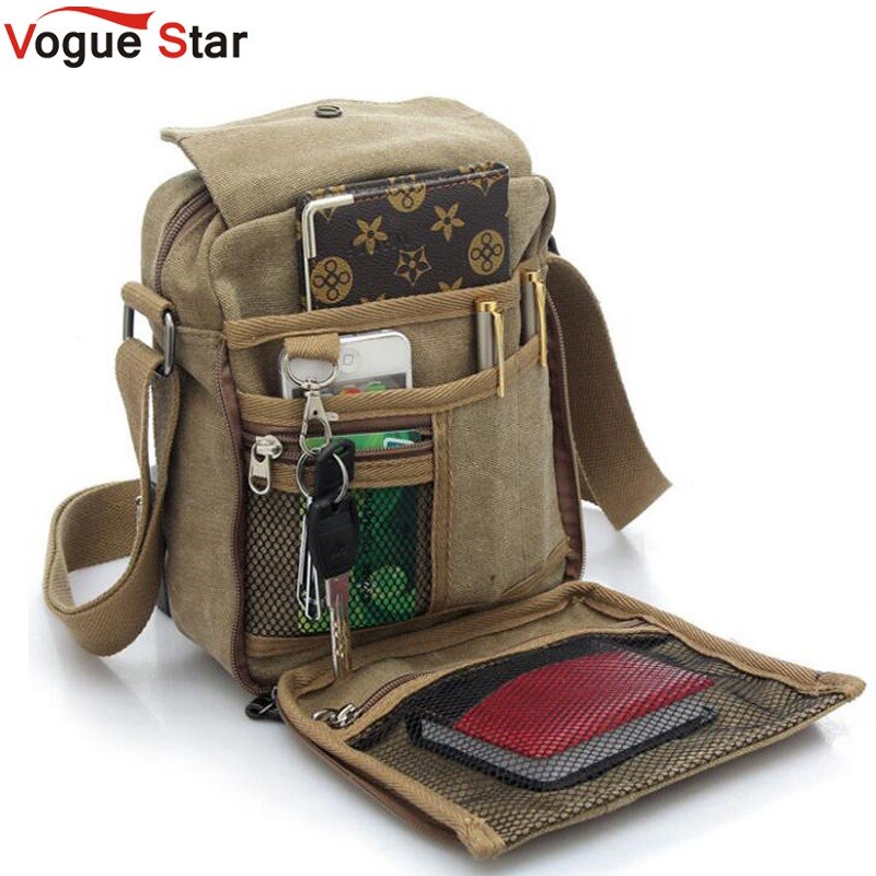 Vogue Star heren messenger tassen mannen reistassen canvas cross-body bag pouch mannen purse YB40-419