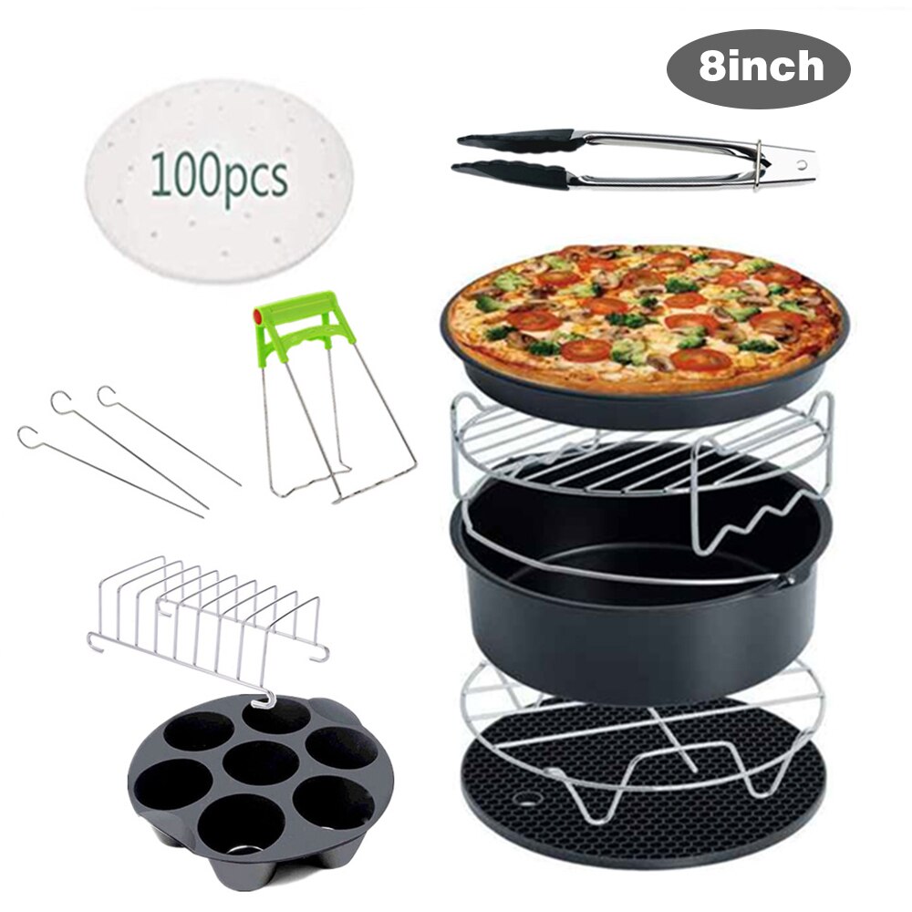 3 stuks Airfryer Racks RVS Air Fryer Mand Tray 3 Layer Stapelbare Dehydrator Rekken voor Airfryer Oven Bakken Roosteren (Rond 3 stuks Airfryer Racks RVS Air Fryer Mand Tray 3 Layer Stapelbare Dehydrator Rekken voor Airfryer Oven Bakken Roosteren (Rond