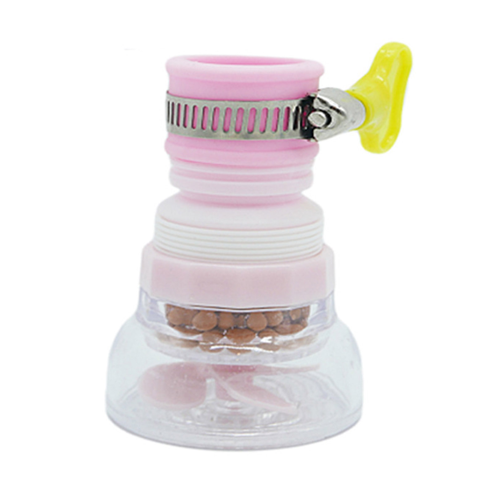 Purificador de grifo con filtro de agua de 6 capas para grifo, accesorios de cocina, mezclador, aireador, boquilla para grifo de baño, sistema de filtración de agua: Verde