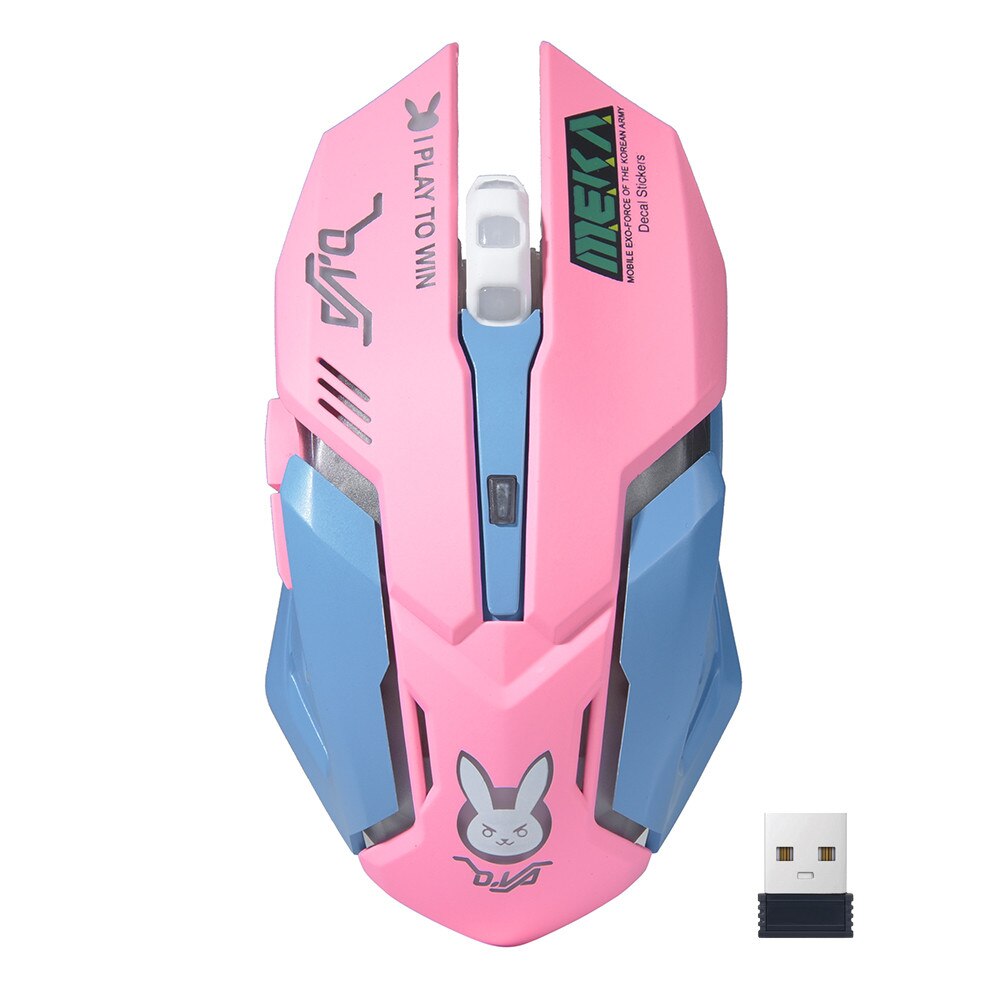 Rechargeable 2.4GHz Wireless Mouse for Business Home Office Gaming Adjustable DPI1600 6 Buttons Computer Mice for Laptop: Default Title