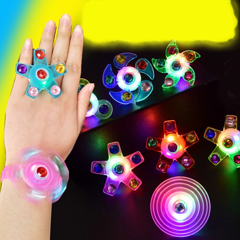 Fidget Spinner Licht Up Ring Stress Fidget Speelgoed Supplies Feestartikelen