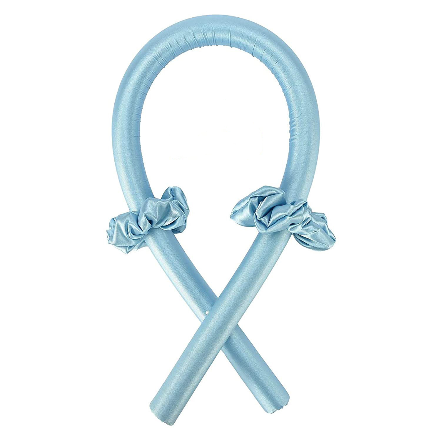 Ruban pour boucler les cheveux sans chaleur, rouleau pour cheveux, ruban pour boucler les cheveux: Bleu
