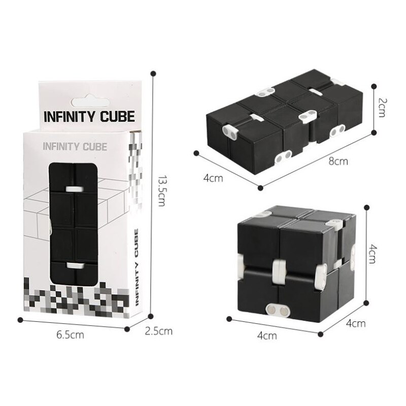 Trend Infinite Cube Mini Toy Finger EDC Anxiety Stress Relief Cube Blocks Children Funny Toys Plastic Model