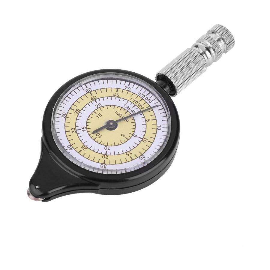 2 in 1 Mini Outdoor Map Measurer Compass Accurate Distance Caculator Mapping Tool Metal Pointer Multifunctional Tool compass