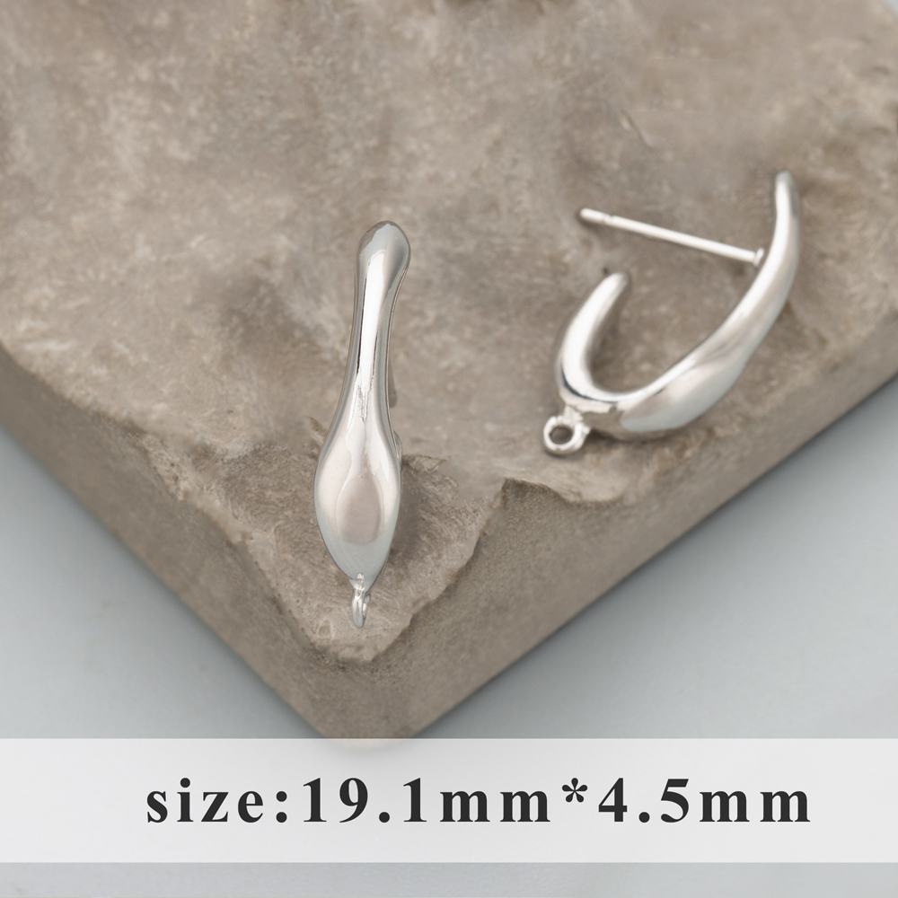 GUFEATHER MD59, accesorios de joyería, sin níquel, chapado en rodio de oro de 18 k, cobre, hecho a mano, fabricación de joyas, pendientes diy, 6 unids/lote: Multicolor