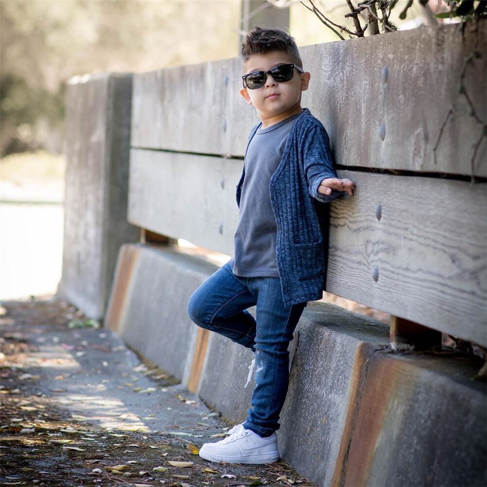 Pudcoco Gebreide Vest Herfst Winter Katoenen Trui Top Baby Kinderkleding Jongens Meisjes Jumper Kinderen Lente Slijtage