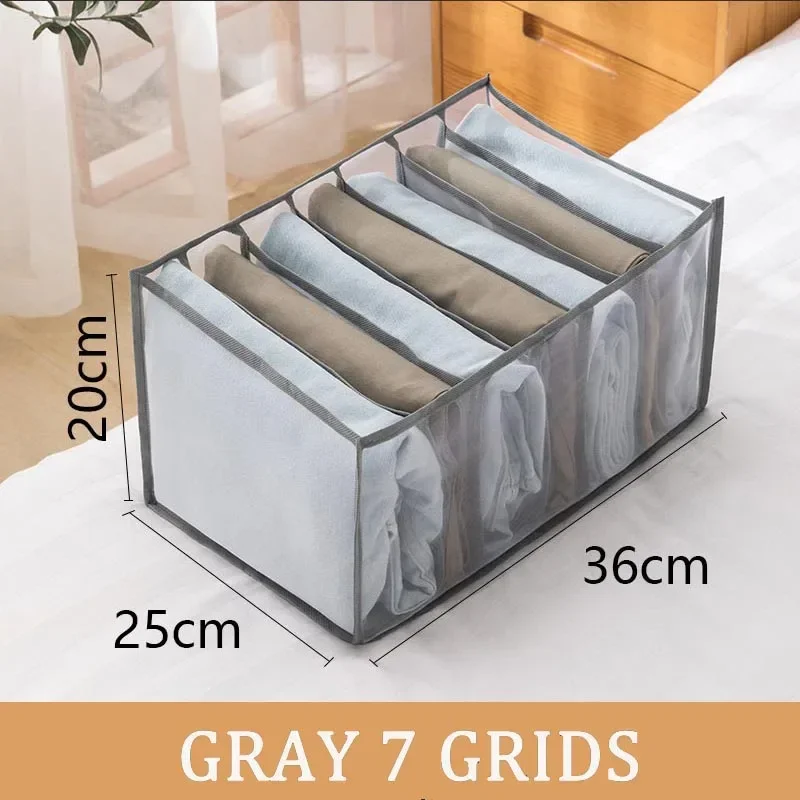 Ondergoed Organisatie Organisator voor Kast Kleding Organisator Broeken Trui Opbergkasten Laden Organisator Jeans Box: Bordeaux