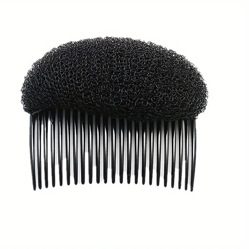 Almohadillas para el cabello esponjosas para aumentar el volumen del cabello, pinzas para el cabello, esponja práctica para el cabello, accesorios de peluquería para mujeres y niñas: Rojo rosado