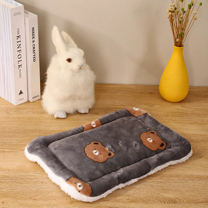 Conejo Chinchilla cama estera casa nido accesorios para hámster Animal PEQUEÑO conejillo de indias cama para hámster casa invierno cálido ardilla erizo