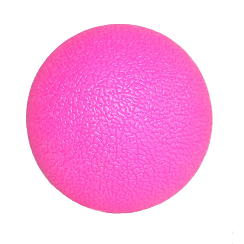 1pc lacrosse massageboll för myofascial release fitnessterapi gym relax träningshockeyboll för yoga: Rosa