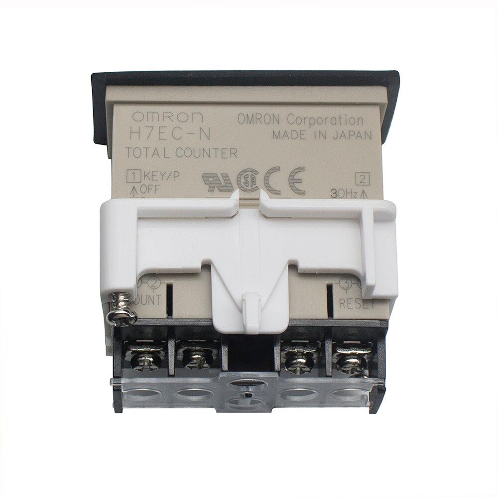 Non-Voltage 8 Digits Screw Terminal Resettable Digital Tachometer Dispaly Time Counter H7EC-N 0 to 99999999 Hours