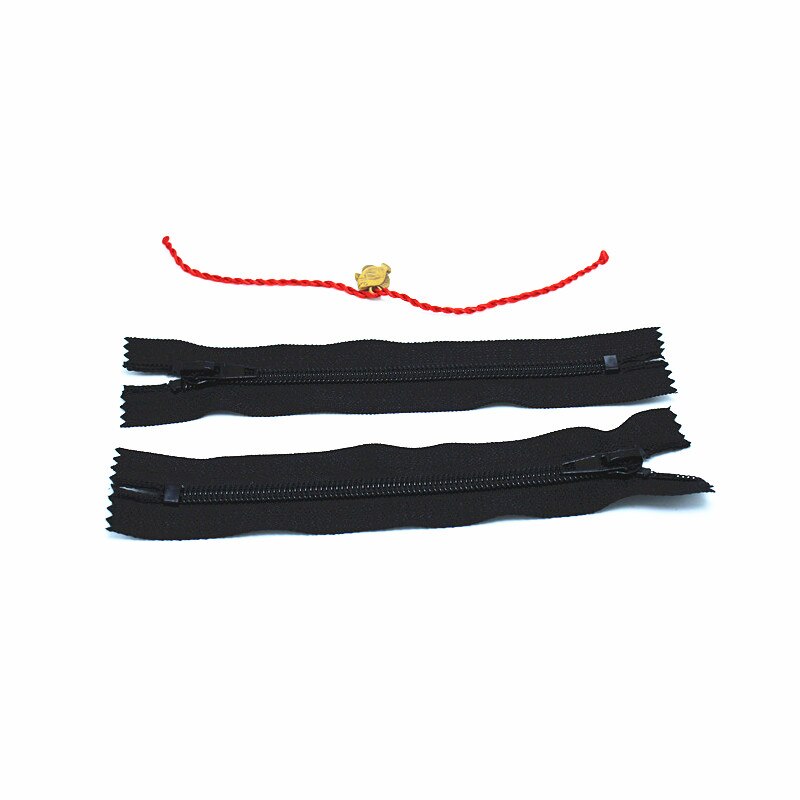 10pcs 15cm closed tail Nylon zip no.5 Black color zipper plastic nylon zipper coil Sewing Pants zippers DIY sewing accessories