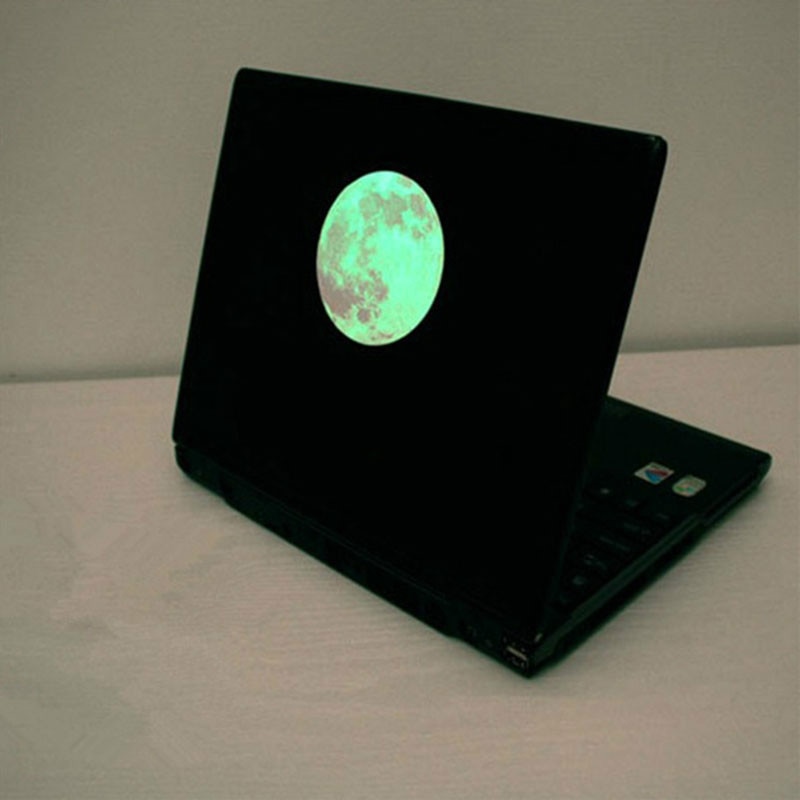 1 Pcs of Luminous Moon Sticker Adhesive Craft Stick Label Notebook Computer Phone DIY Decor Kids Stationery
